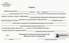 Справка в военкомат (Форма 26)
